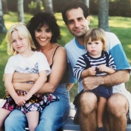 Sophie Shalhoub with her parents, Tony Shalhoub and Brooke Adams. 